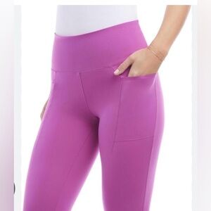 Danskin,High-Waist, Leggings with Side Pockets, size large